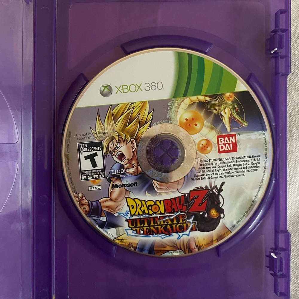 Dragon Ball Z: Ultimate Tenkaichi for Xbox 360 - Purple Case